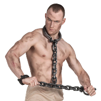 Boland Gevangene set   ketting   boeien   halloween   crimineel   boef   verkleden