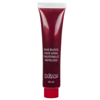 Halloween horror nepbloed   vloeibaar   tube   schmink   28 ml   verkleden make up