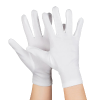 Boland Handschoenen   wit   kort   volwassenen   verkleden   sinterklaas   kerstman