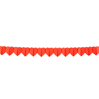 Boland Hartjes slinger   rood   4 meter   papier   valentijnsdag   liefde thema