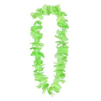 Hawaii krans/slinger   Tropische kleuren groen   Bloemen hals slingers