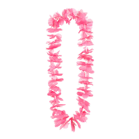 Hawaii krans/slinger   Tropische kleuren roze   Bloemen hals slingers