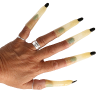 Boland Heksenvingers   10x stuks   kunststof   glow in the dark   halloween