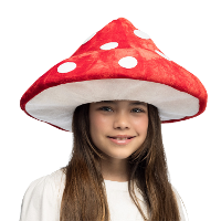 Hoed paddenstoel   rood / wit   verkleedhoed   Carnaval   themafeest
