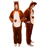 Boland Kangoeroe kostuum   onesie   one size   volwassenen   dierenpak   carnaval