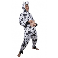 Koeien kostuum   onesie pak   volwassenen   polyester   koeienpak   verkleedkleding koe