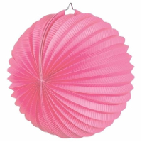 Lampion   roze   D22 cm   papier   voor buiten   lampionnen