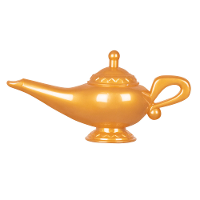 Magische lamp verkleed accessoire   goud   kunststof   1001 nacht/Arabisch feest thema wonderlamp
