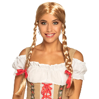 Oktoberfest pruik   blond   dames   Heidi pruik   blonde vlechten   pruik   carnaval