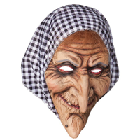 Oude vrouw verkleedmasker   latex   voor volwassenen   bejaarde/Sara/Heks/Oma   carnaval