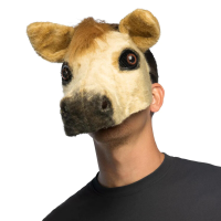 Paarden dieren verkleedmasker   pluche   volwassenen   Halloween   carnaval   half gezicht