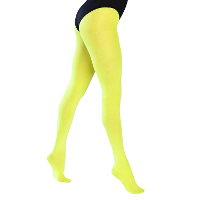 Boland panty   geel   40 denier   maat M/L   carnaval