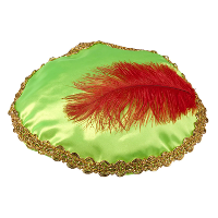 Boland Pietenmuts   groen   met veer   kinderen   sinterklaasfeest