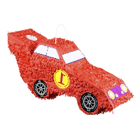 Pinata Racewagen   rood   papier   55 x 23 x 15 cm   feestartikelen verjaardag