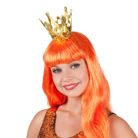 Prinsessen kroontje   goud   kunststof   carnaval   verkleden