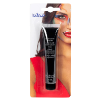 Schmink/make up tube   zwart   19 gram   waterbasis   carnaval/Halloween