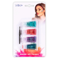 Schminkset Glitter   5 delig   4x3,5 ml   make up   carnaval/kinderfeestje