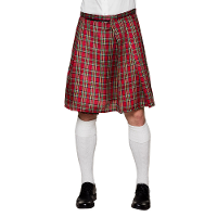 Boland Schotse rok   rood   kilt   heren   M/XL   schotland   carnaval