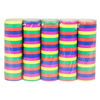 Serpentines   5x rollen   gekleurd   papier   feestartikelen   brandvertragend