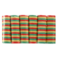 Serpentines   6x rollen   gekleurd   papier   feestartikelen   brandvertragend