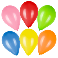 Boland   Set 50 Ballonnen   diverse kleuren   Knoopballon   ca. 23 Cm