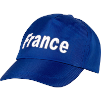 Supporter pet Frankrijk   blauw   volwassenen   France   landen thema