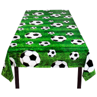 Tafelkleed Voetbal   120 x 180 cm   kunststof   thema sport   herbruikbaar