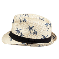 Toppers   Verkleed hoedje voor Tropical Hawaii party   palmbomen print   volwassenen   Carnaval