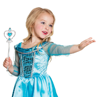 Boland Toverstaf   blauw/zilver   L32 cm   kunststof   prinsessen   carnaval