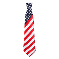 USA stropdas   heren   Kravat   Amerikaanse vlag thema   verkleedaccessoires Amerika