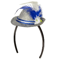 Verkleed diadeem/mini hoedje oktoberfest Tiroler   volwassenen   Carnaval