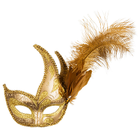 Verkleed gezichtsmasker Venitiaans   goud   luxe   volwassenen   Carnaval/gemaskerd bal
