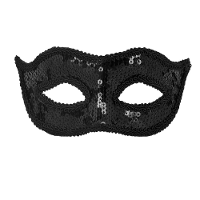 Verkleed gezichtsmasker Venitiaans   zwart met pailletten   volwassenen   Carnaval/gemaskerd bal