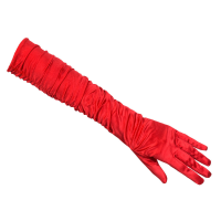 Boland Verkleed handschoenen   dames   lang model   polyester   rood   one size M/L