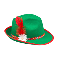 Verkleed hoedje voor Oktoberfest/Duits/Tiroler   groen   volwassenen   Carnaval