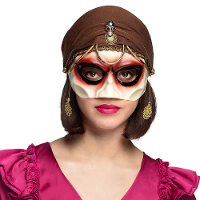 Verkleed oogmasker waarzegster?  Zigeuner   volwassenen   Carnaval/Halloween masker