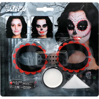Boland Verkleed Schminkset Day of the Dead   Carnaval/Halloween   met strass steentjes
