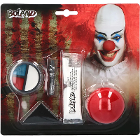 Boland Verkleed Schminkset Horror Clown   Carnaval/Halloween   met clownsneus