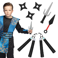 Boland Verkleed speelgoed Ninja   wapens set   7x stuks   kunststof   voor kinderen/volwassenen