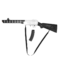 Verkleed speelgoed Politie/soldaten geweer   machinegeweer   zwart   plastic   67 cm