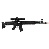 Verkleed speelgoed Politie/soldaten geweer   machinegeweer   zwart   plastic   68 cm
