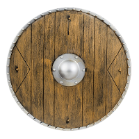 Verkleed speelgoed Ridders/Vikingen wapens   Schild   kunststof   Dia 40 cm   volwassenen