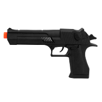 Boland verkleed speelgoed wapens   Politie/Soldaten pistool   zwart   21 cm
