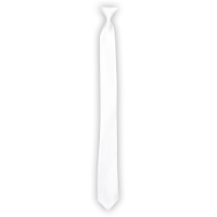 Verkleed stropdas   wit   50 cm   breed 6 cm   Voor volwassenen   Carnaval