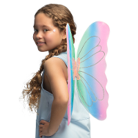 Verkleed vleugels vlinder/fee   roze/blauw   voor kinderen   Carnavalskleding/accessoires