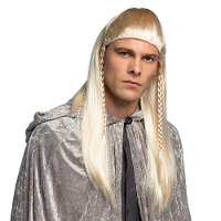 Verkleedpruik met stijl haar heren   blond   Elf/Fantasy   Carnaval   lang haar
