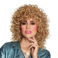 Verkleedpruik voor dames   blond   Jaren 80/90/Western/fantasy   Carnaval   lang haar   Lizzy