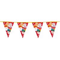 Vlaggenlijnen Sinterklaas   6 meter   feestversiering   Welkom Sint en Piet
