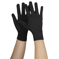 Voordelige verkleed handschoenen   Zwart   Kort   volwassenen   Party outfit
