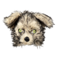 Wolf dieren verkleedmasker   pluche   volwassenen   Horror/halloween   carnaval   half gezicht